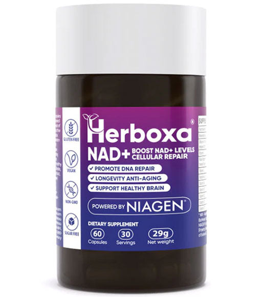 Herboxa NAD+ supplement 60 capsules with NMN and resveratrol blend